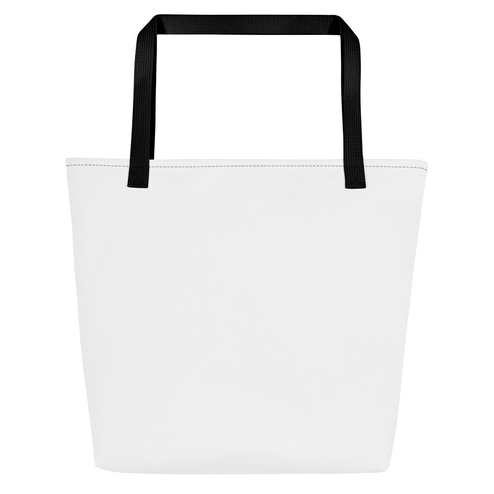 I AM NOT RESPONSIBLE FOR WHAT MY FACE DOES WHEN YOU TALK All-Over Print Large Tote Bag