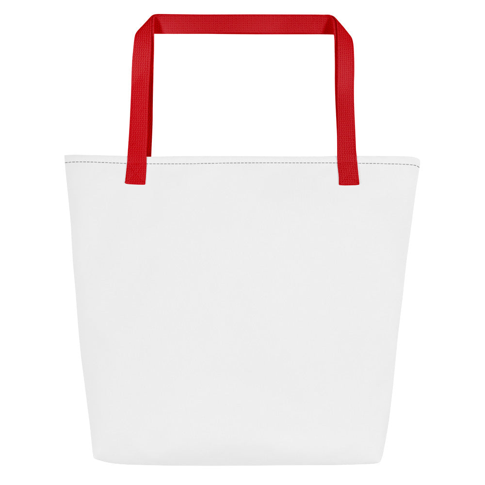I AM NOT RESPONSIBLE FOR WHAT MY FACE DOES WHEN YOU TALK All-Over Print Large Tote Bag