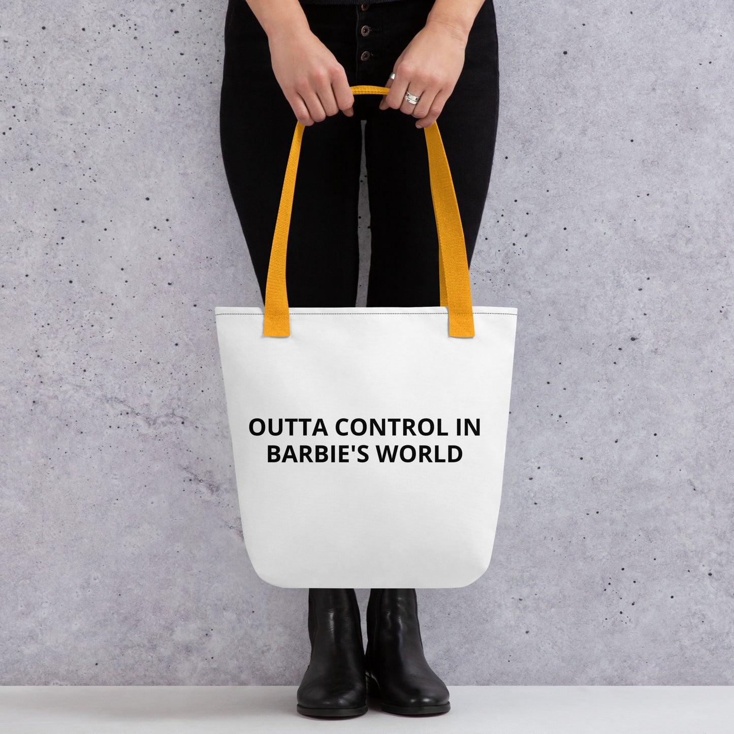 OUTTA CONTROL BARBIE WORLD Tote bag