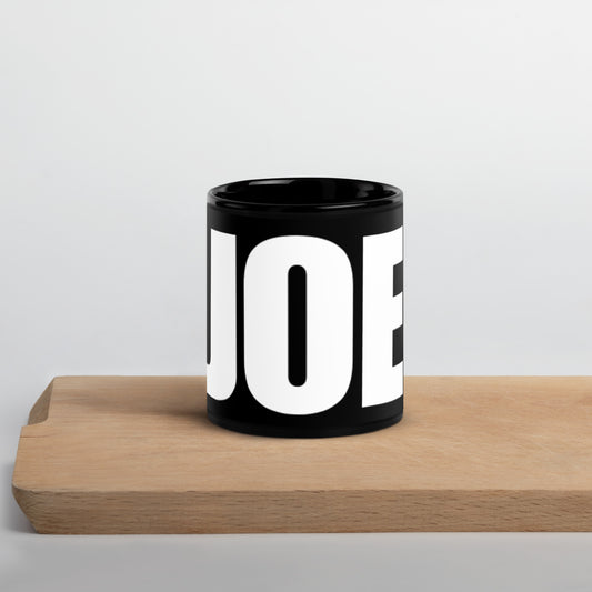 JOE Black Glossy Mug