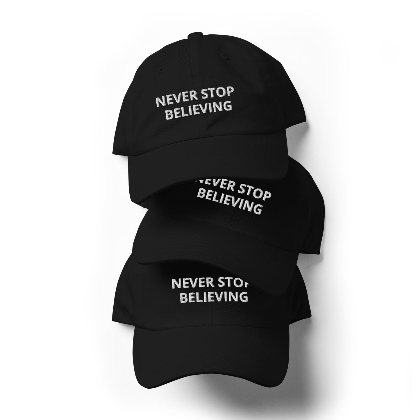 NEVER STOP BELIEVING hat