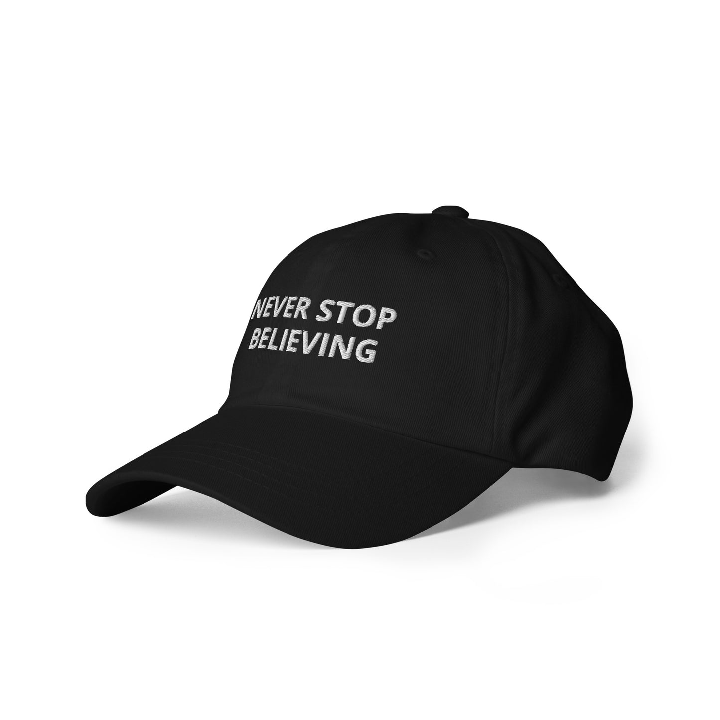 NEVER STOP BELIEVING hat