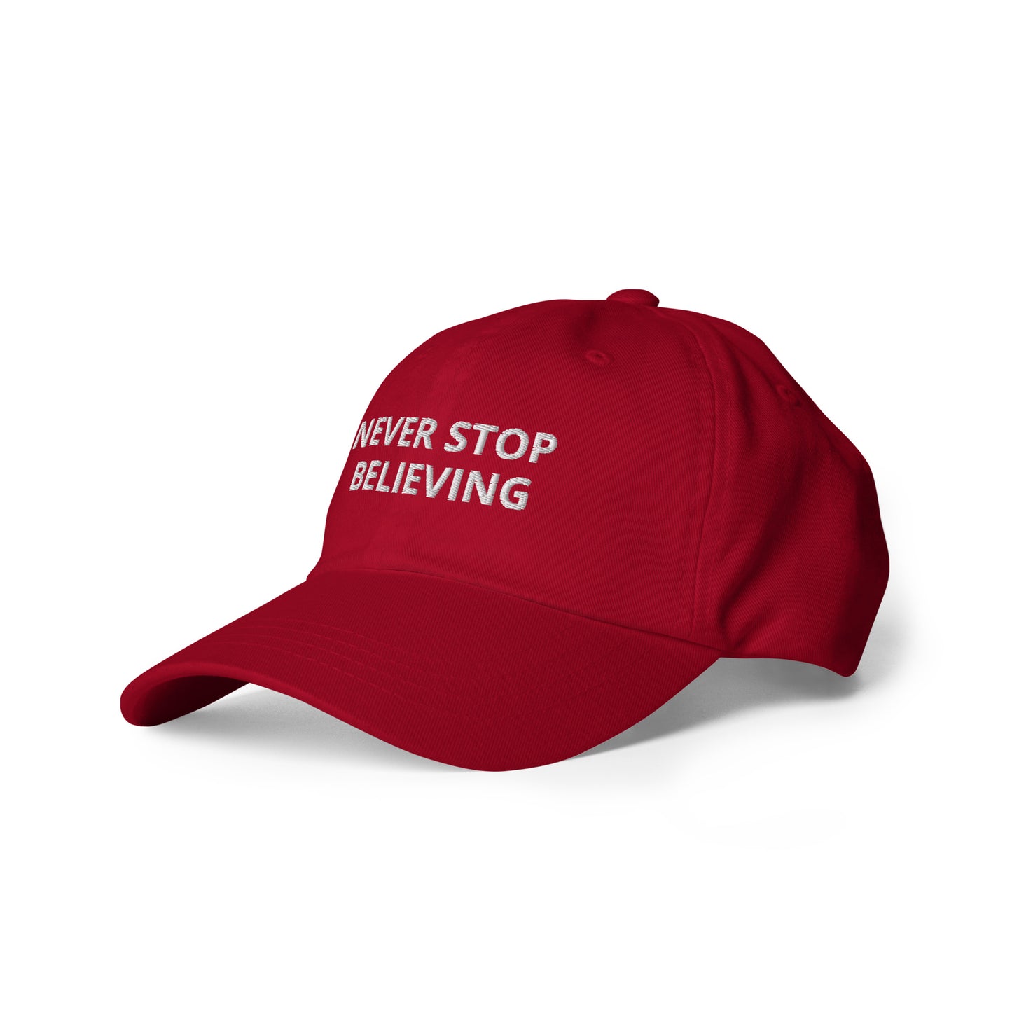 NEVER STOP BELIEVING hat