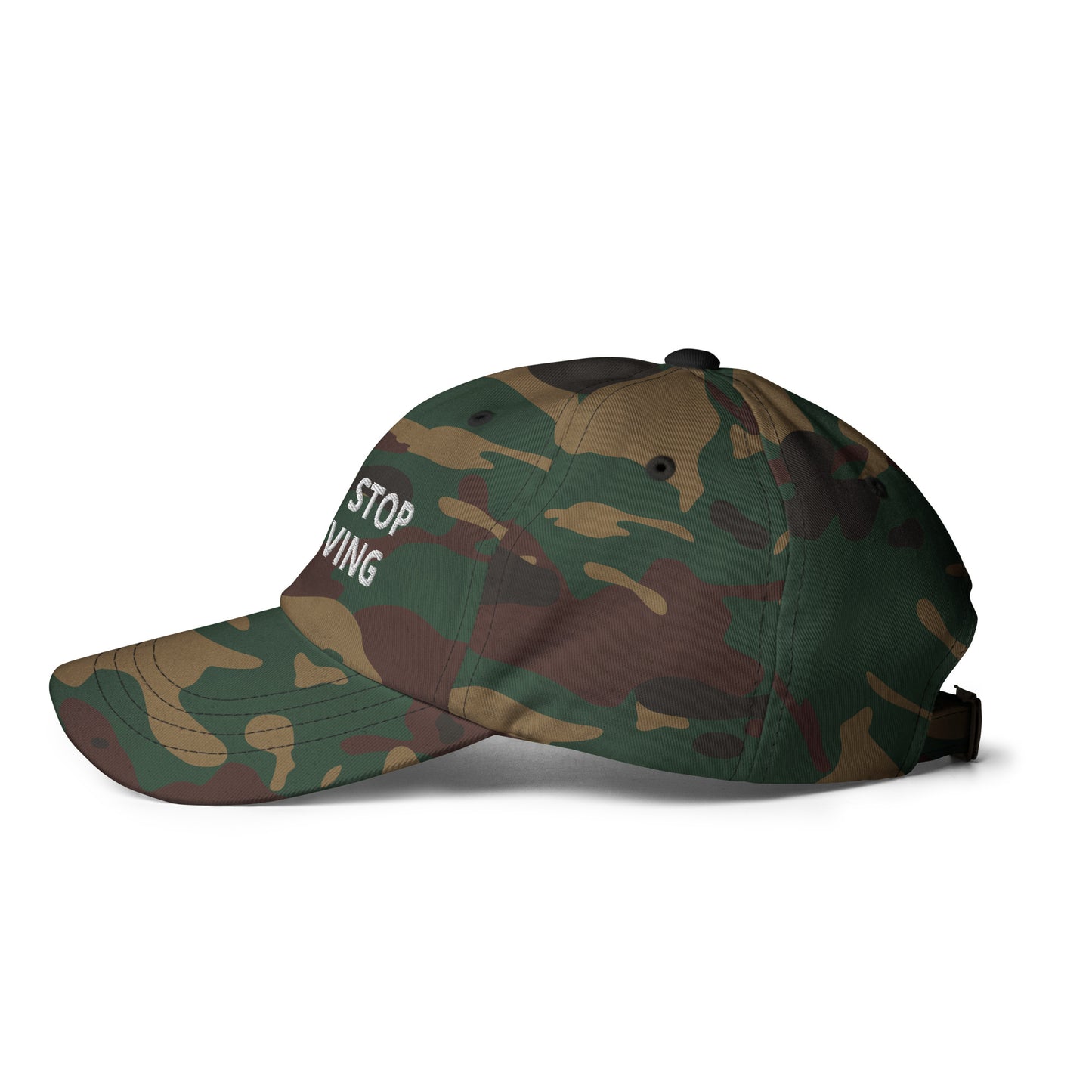 NEVER STOP BELIEVING hat
