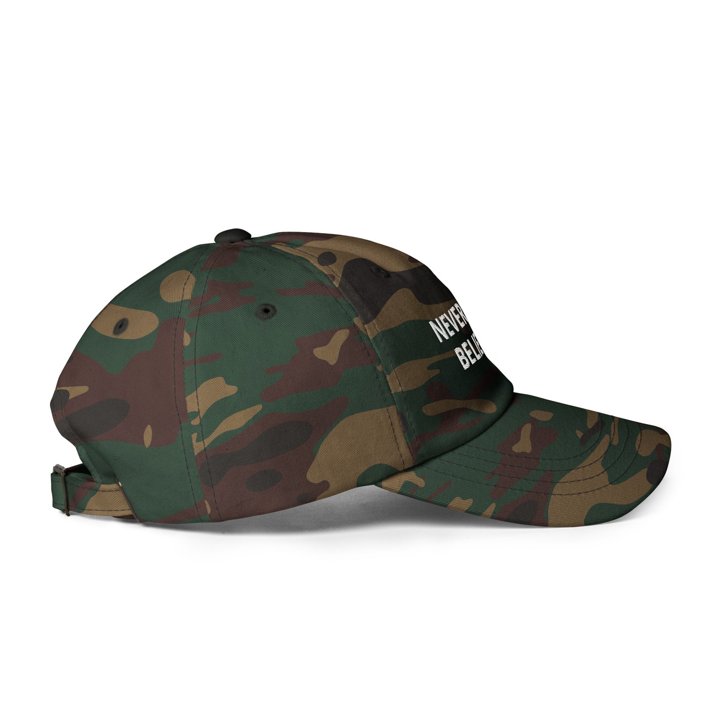 NEVER STOP BELIEVING hat