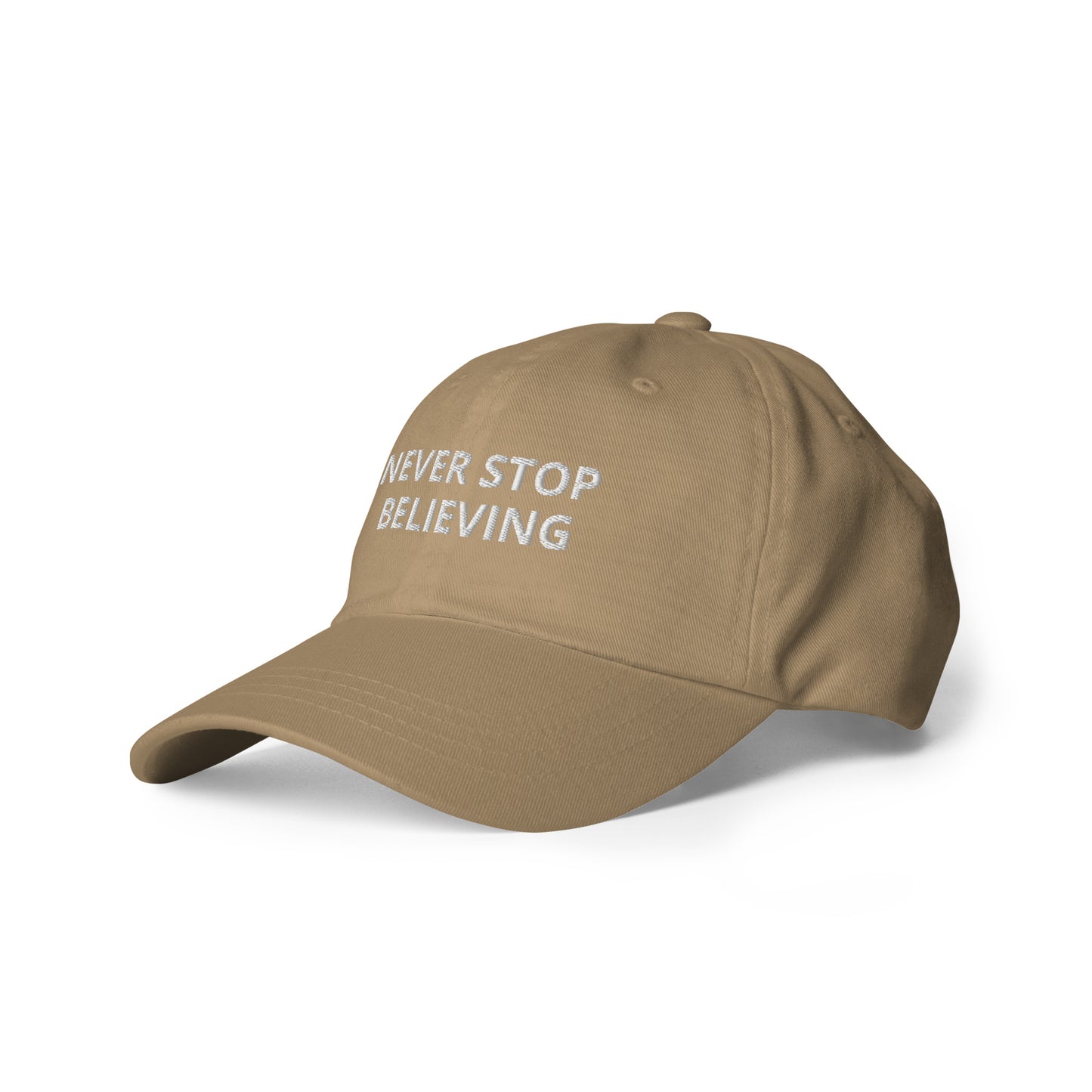NEVER STOP BELIEVING hat