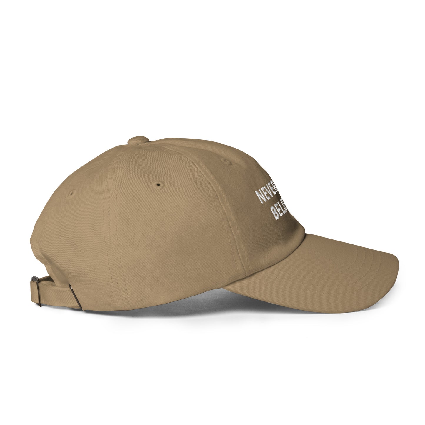 NEVER STOP BELIEVING hat
