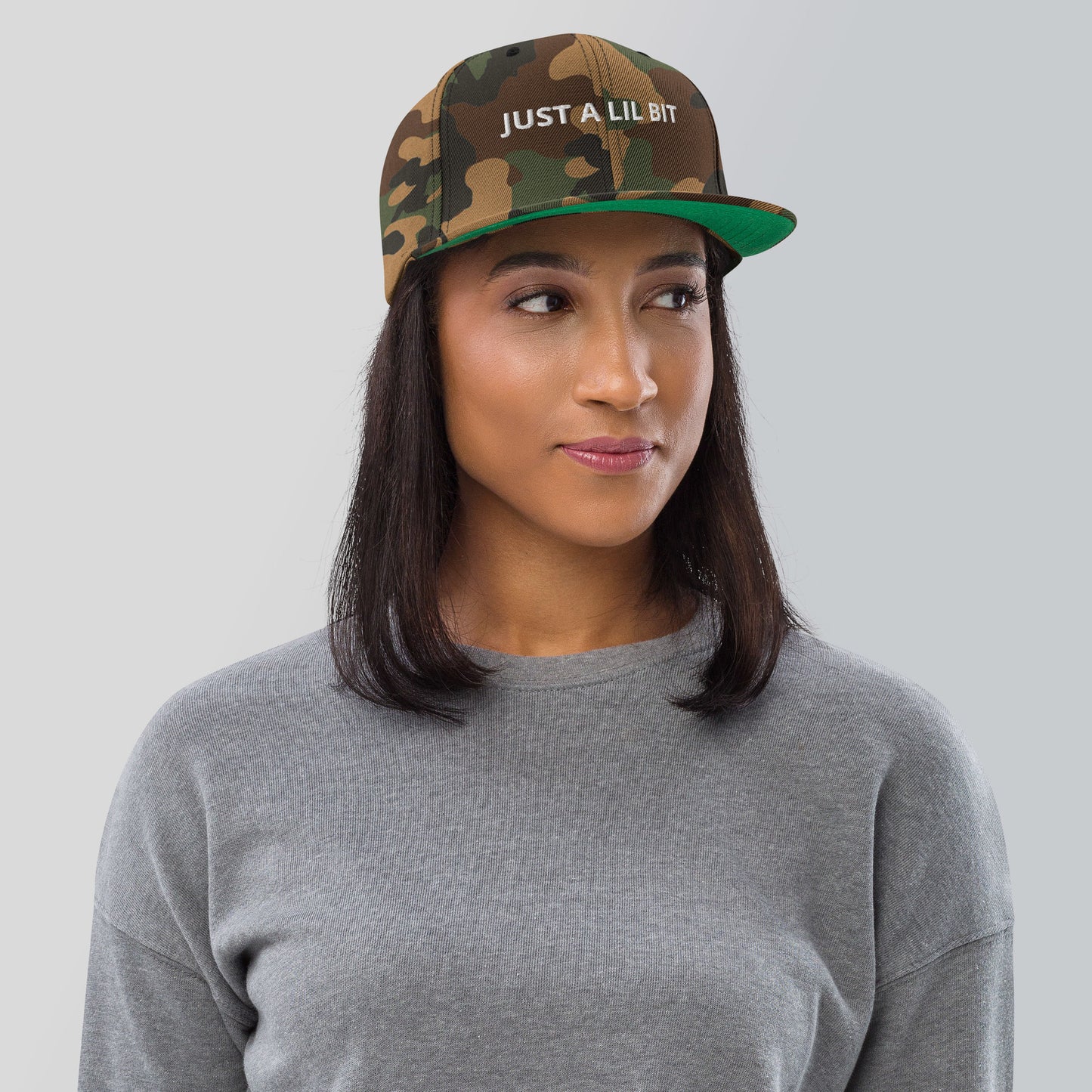 JUST A LIL BIT Snapback Hat