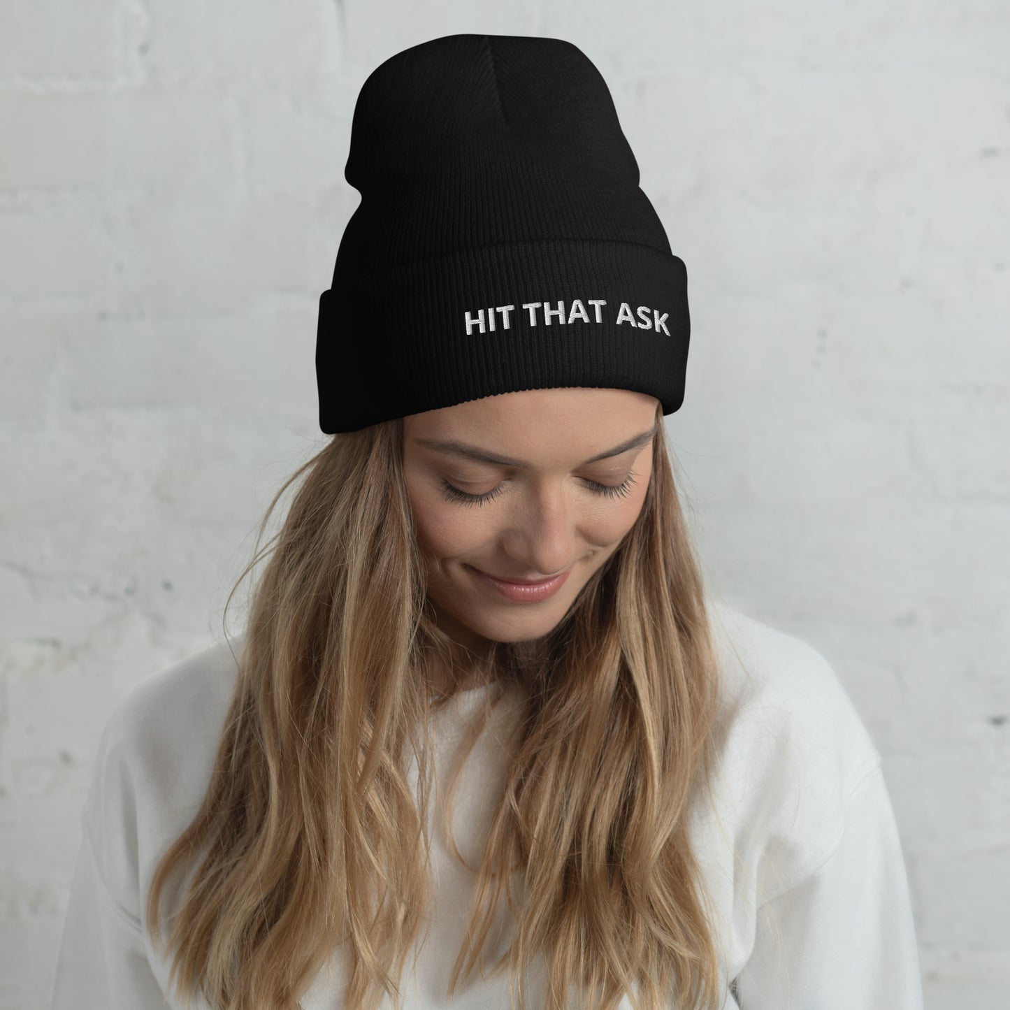HIT THAT ASK Cuffed Beanie