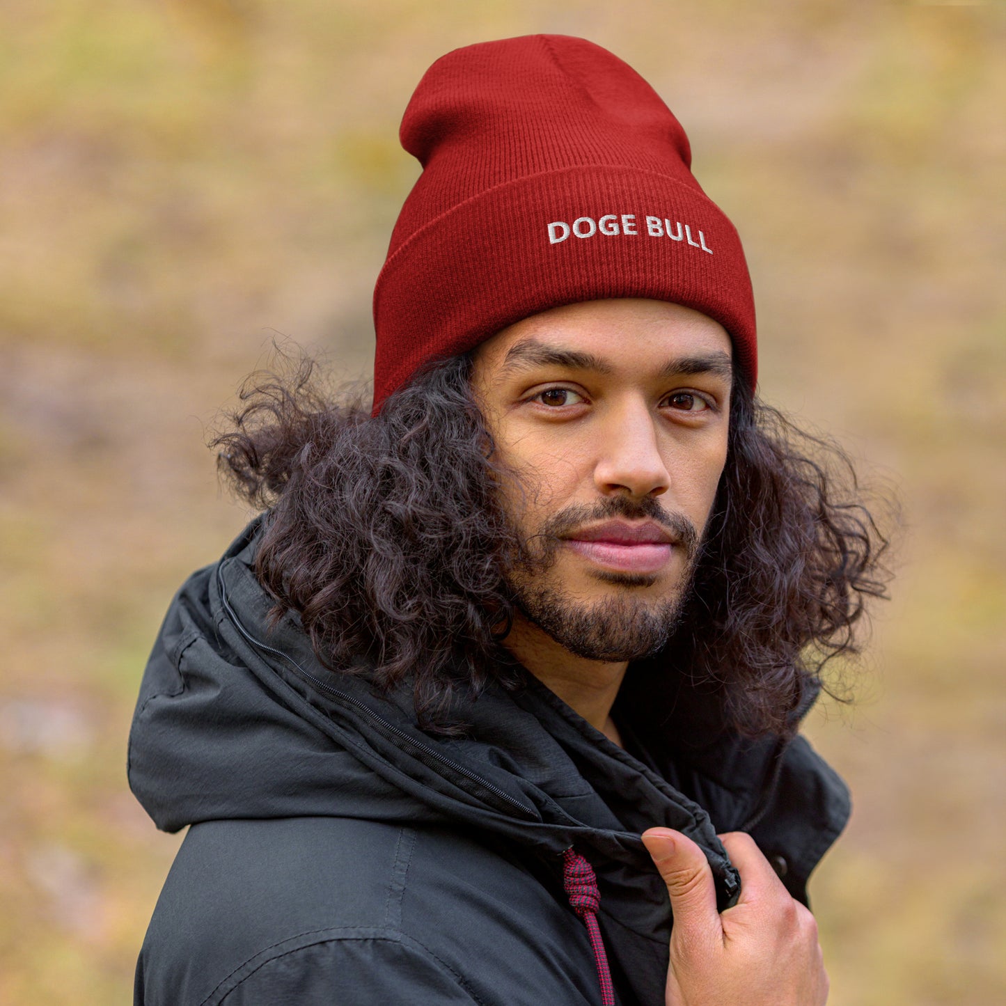 DOGE BULL Cuffed Beanie