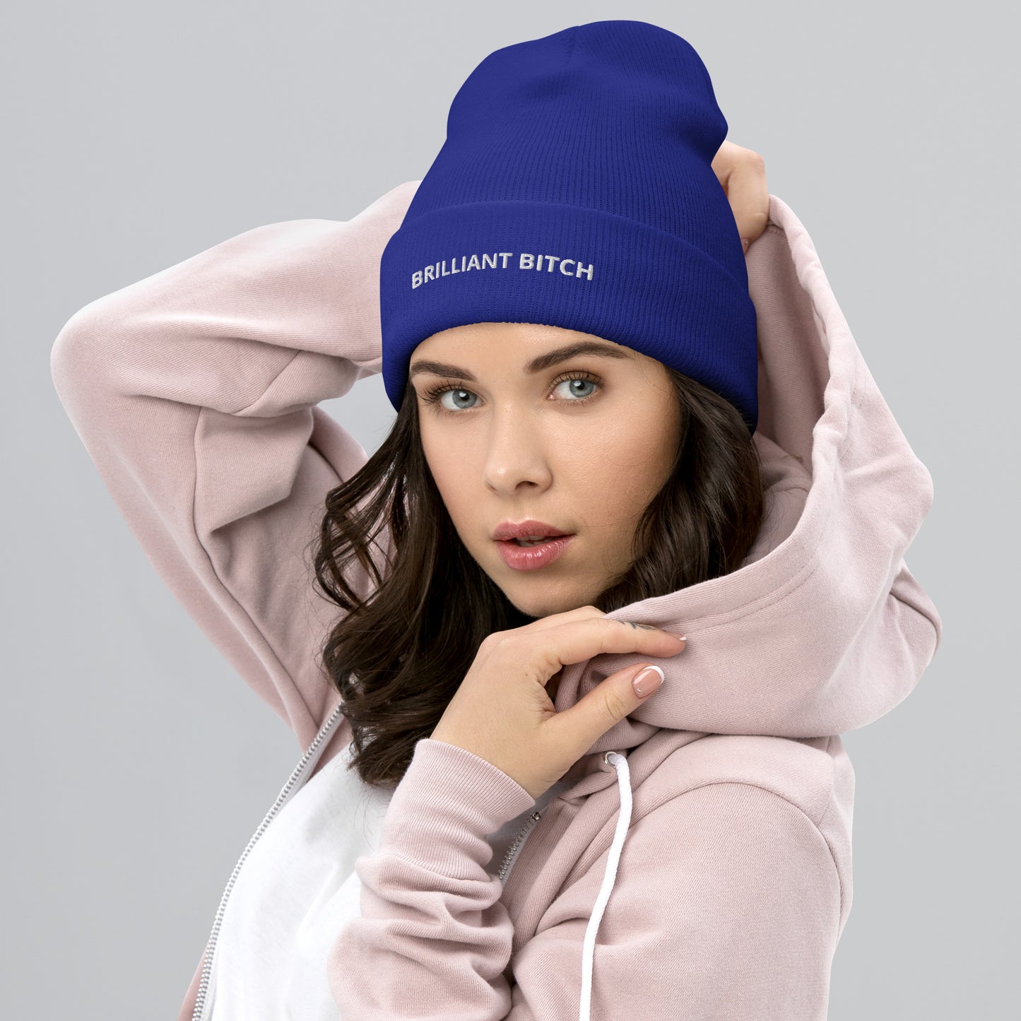 BRILLIANT BITCH Cuffed Beanie