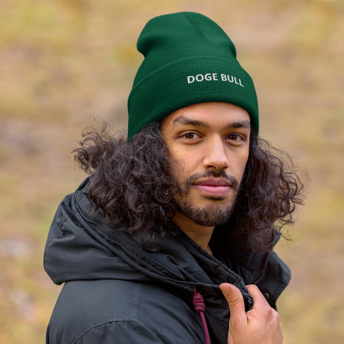 DOGE BULL Cuffed Beanie