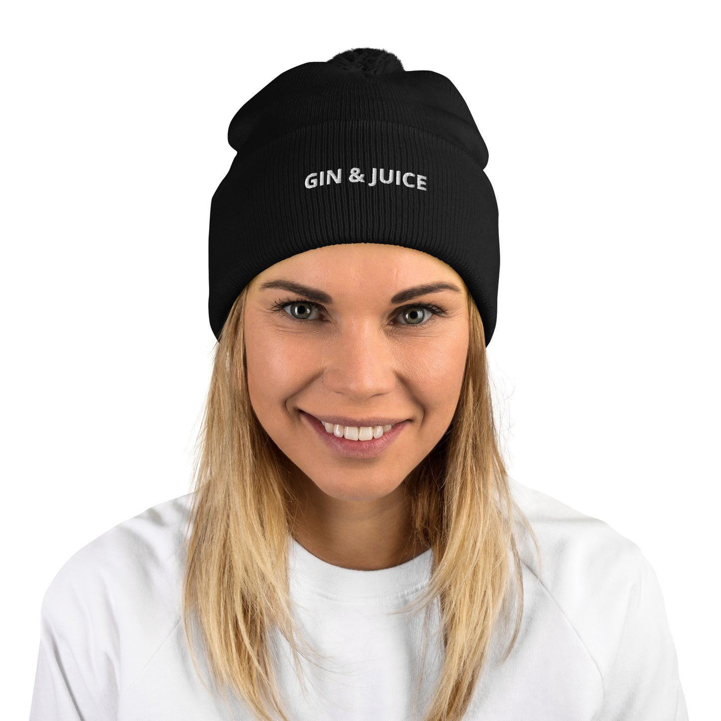 GIN & JUICE Pom-Pom Beanie