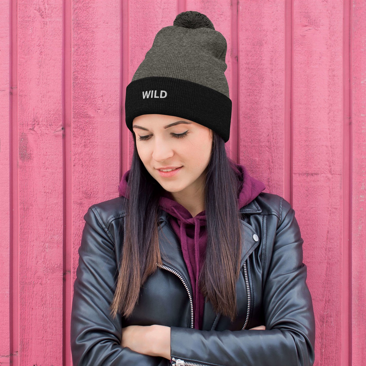 WILD Pom-Pom Beanie