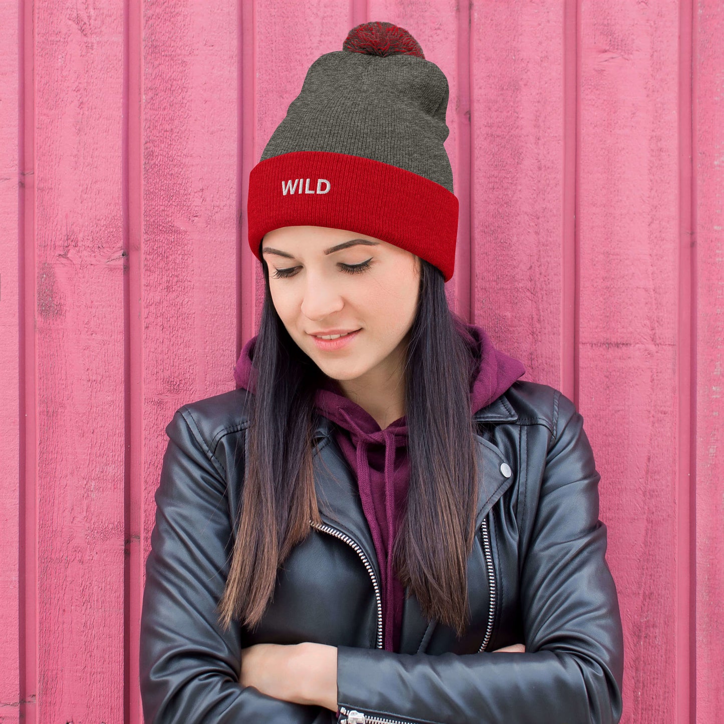 WILD Pom-Pom Beanie