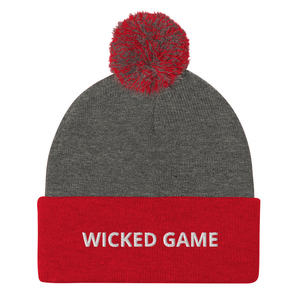 WICKED GAME Pom-Pom Beanie
