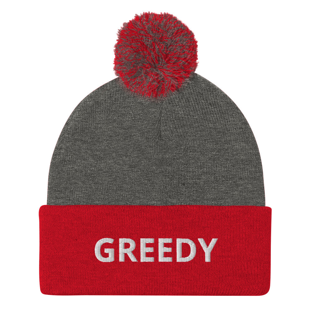GREEDY Pom-Pom Beanie