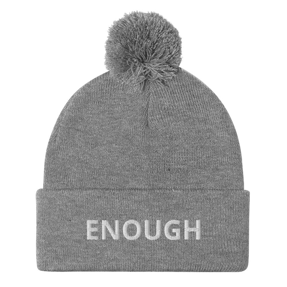ENOUGH Pom-Pom Beanie