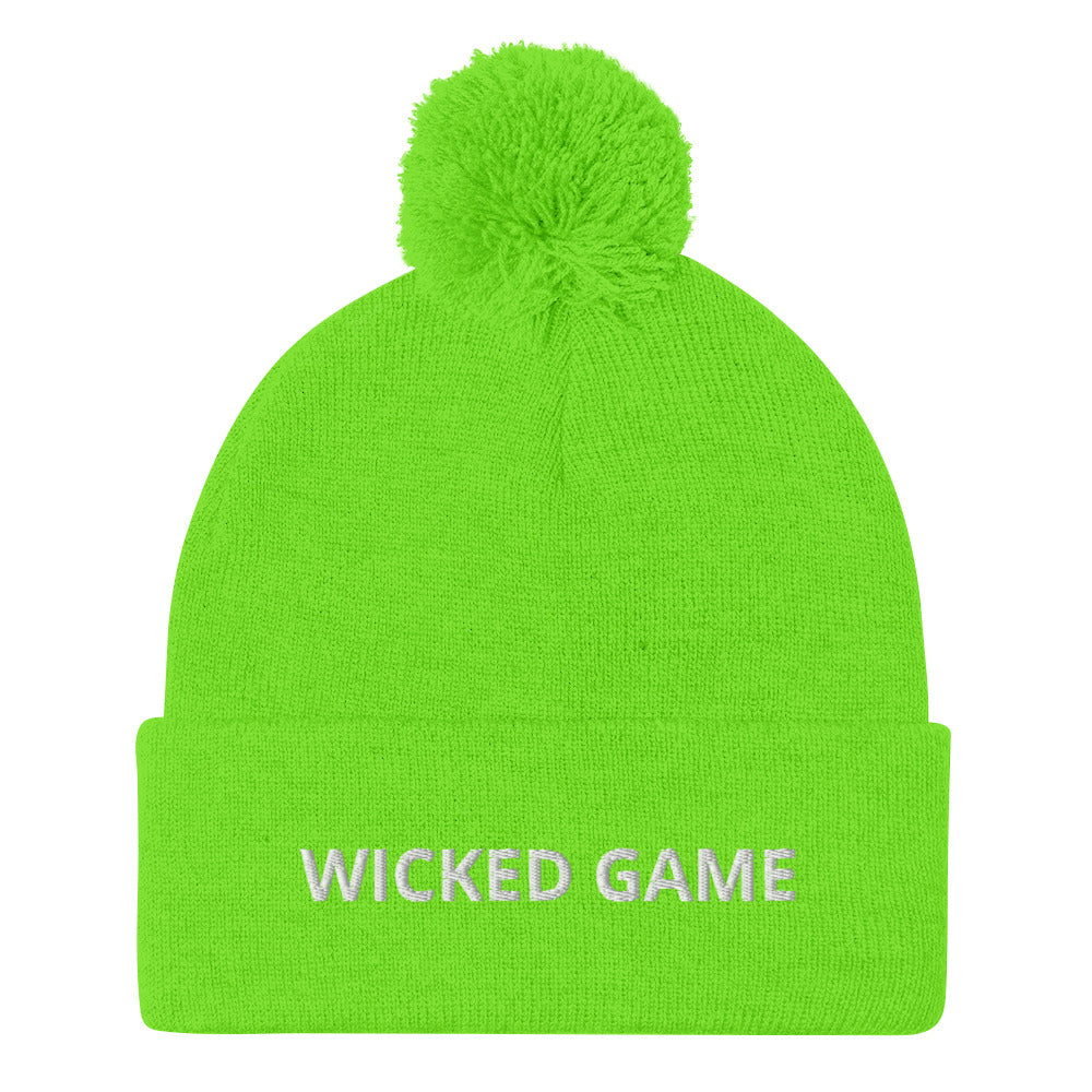 WICKED GAME Pom-Pom Beanie