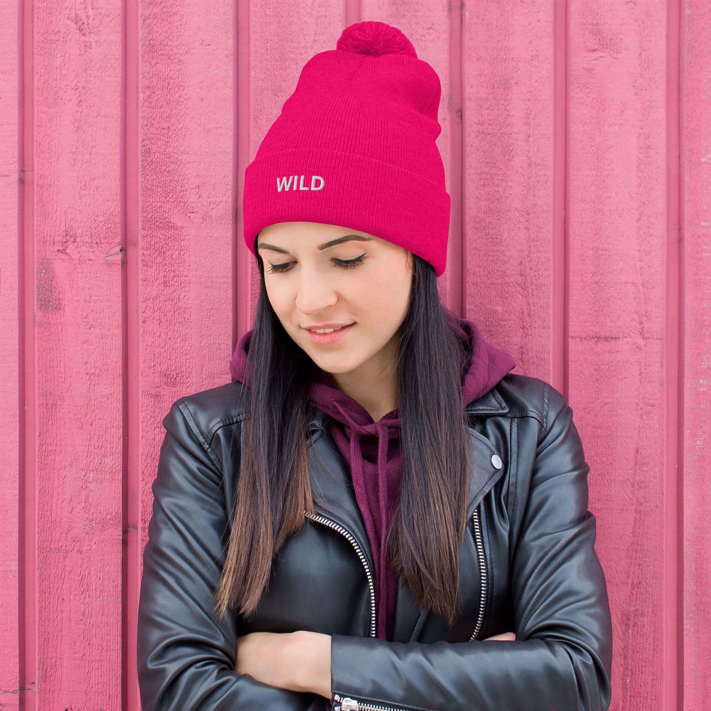 WILD Pom-Pom Beanie