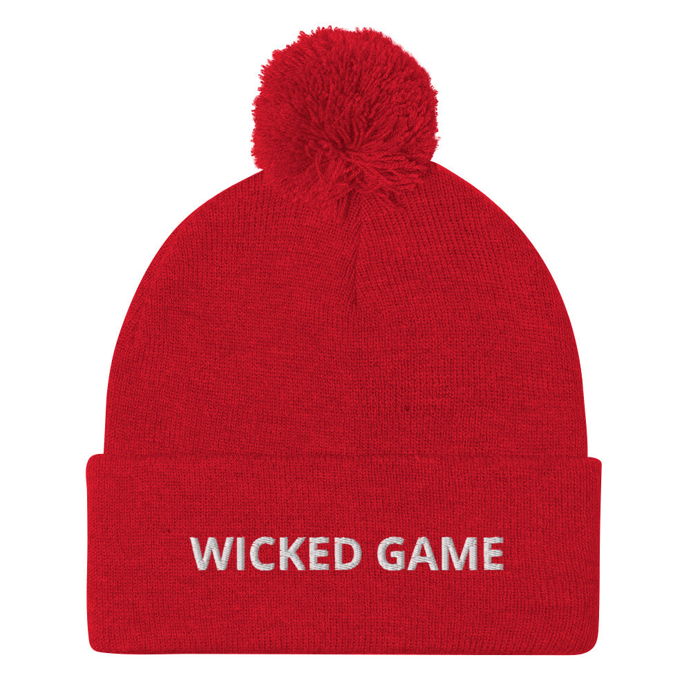 WICKED GAME Pom-Pom Beanie