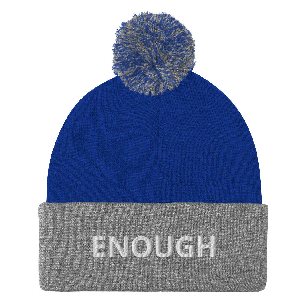 ENOUGH Pom-Pom Beanie