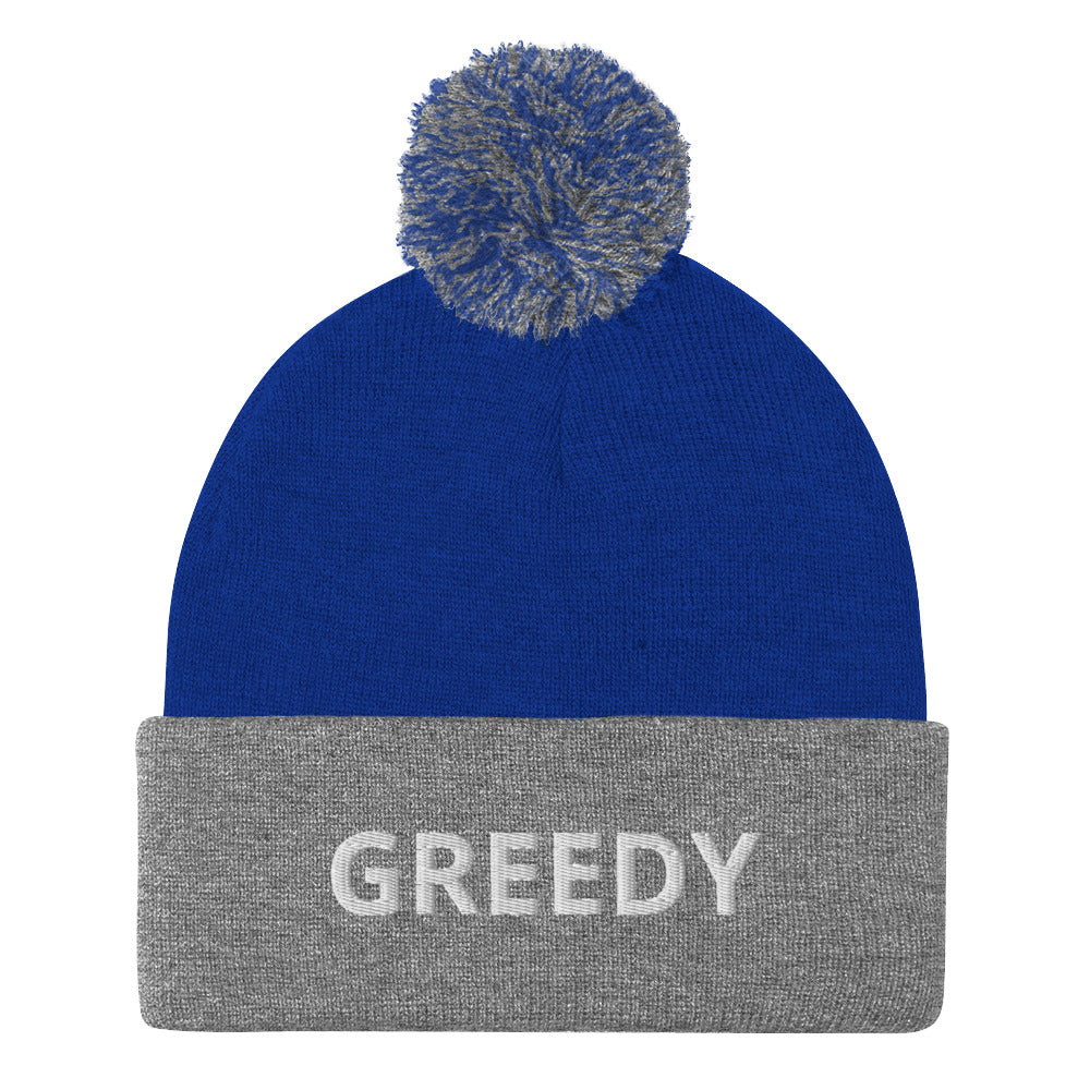 GREEDY Pom-Pom Beanie