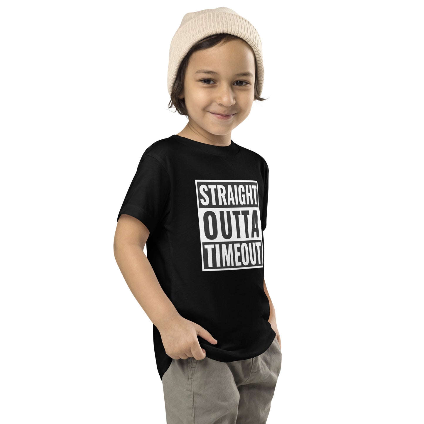 STRAIGHT OUTTA TIMEOUT Toddler Short Sleeve Tee