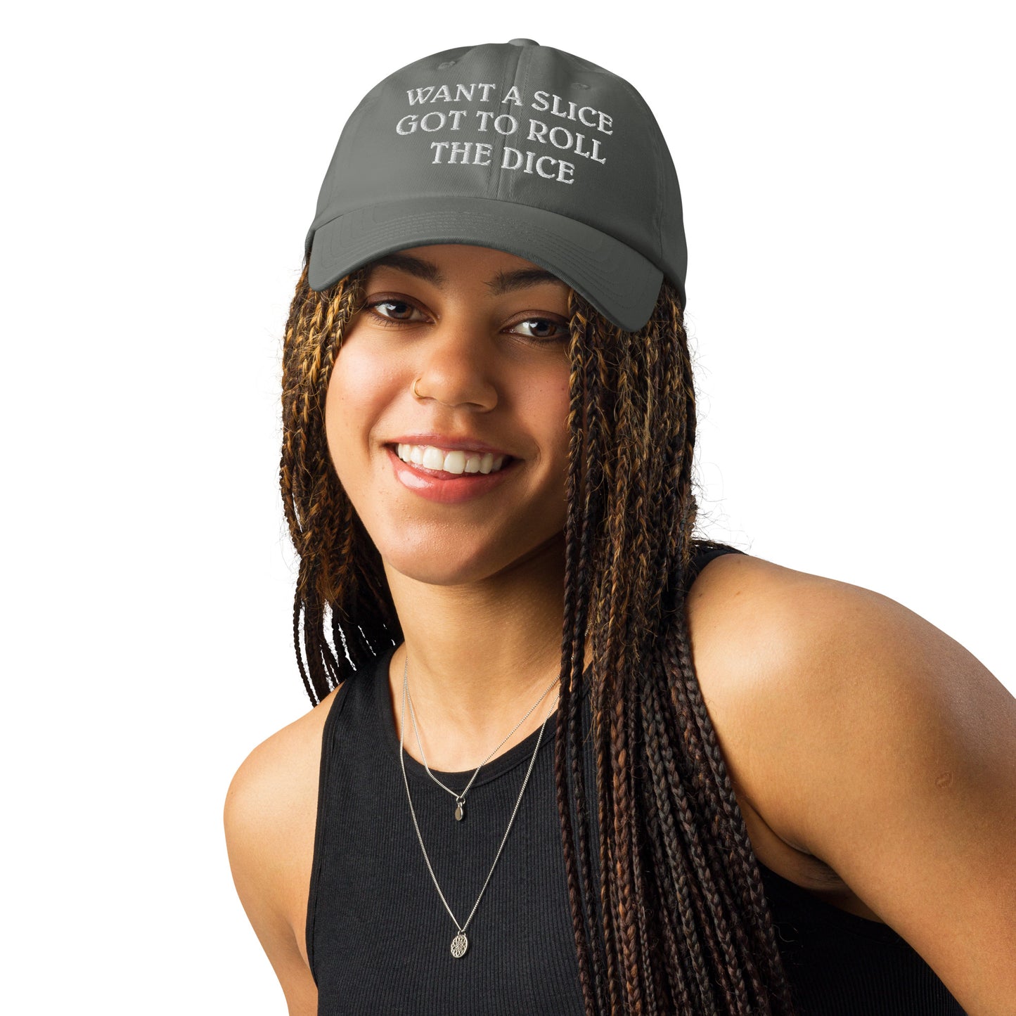 WANT A SLICE , GOT TO ROLL THE DICE - Under Armour® dad hat