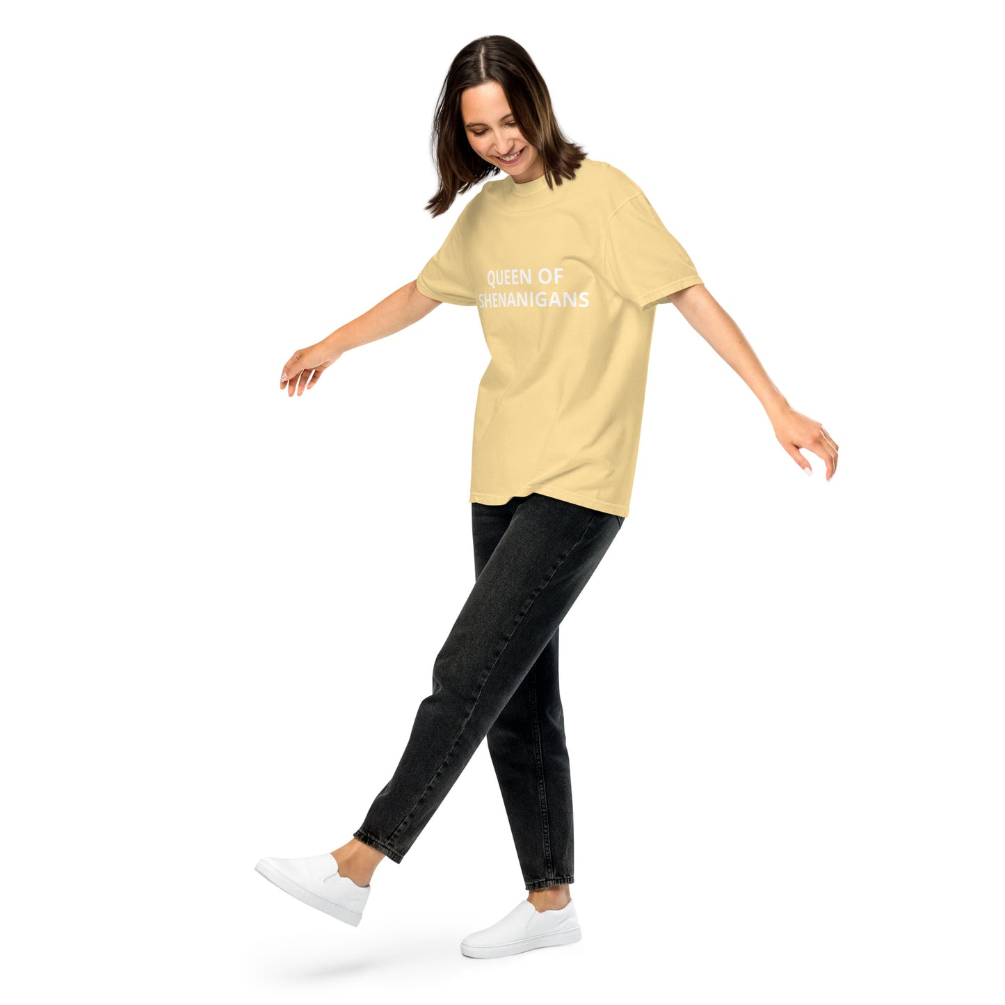 QUEEN OF SHENANIGANS Unisex garment-dyed heavyweight t-shirt