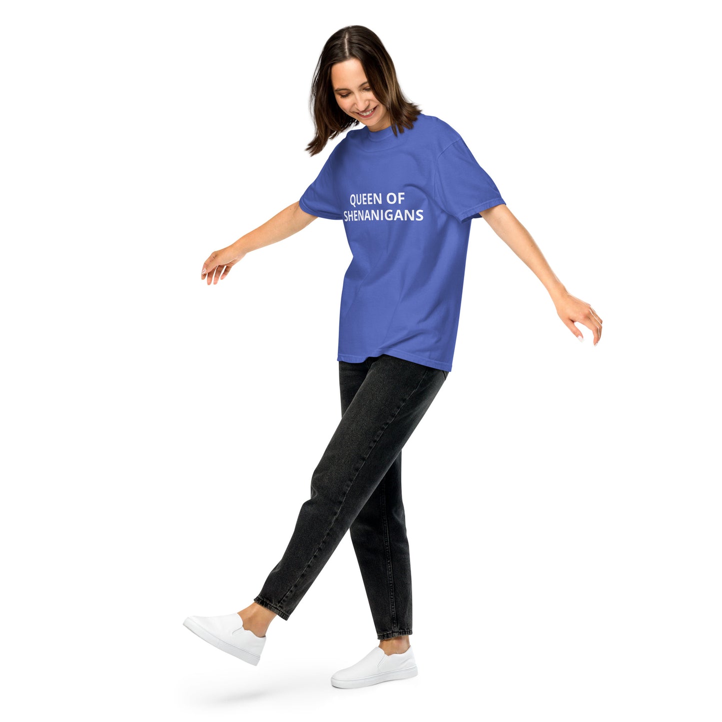 QUEEN OF SHENANIGANS Unisex garment-dyed heavyweight t-shirt