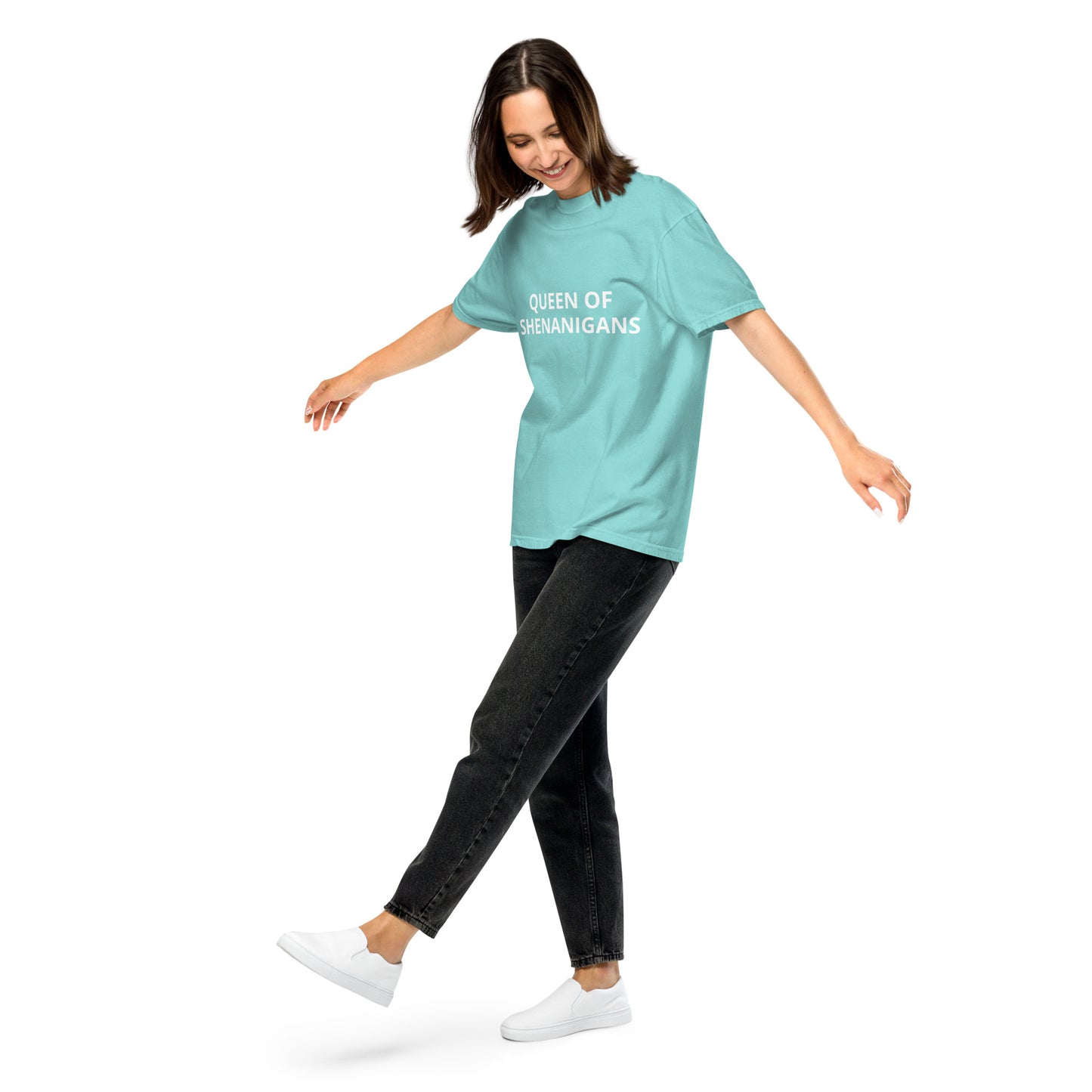 QUEEN OF SHENANIGANS Unisex garment-dyed heavyweight t-shirt