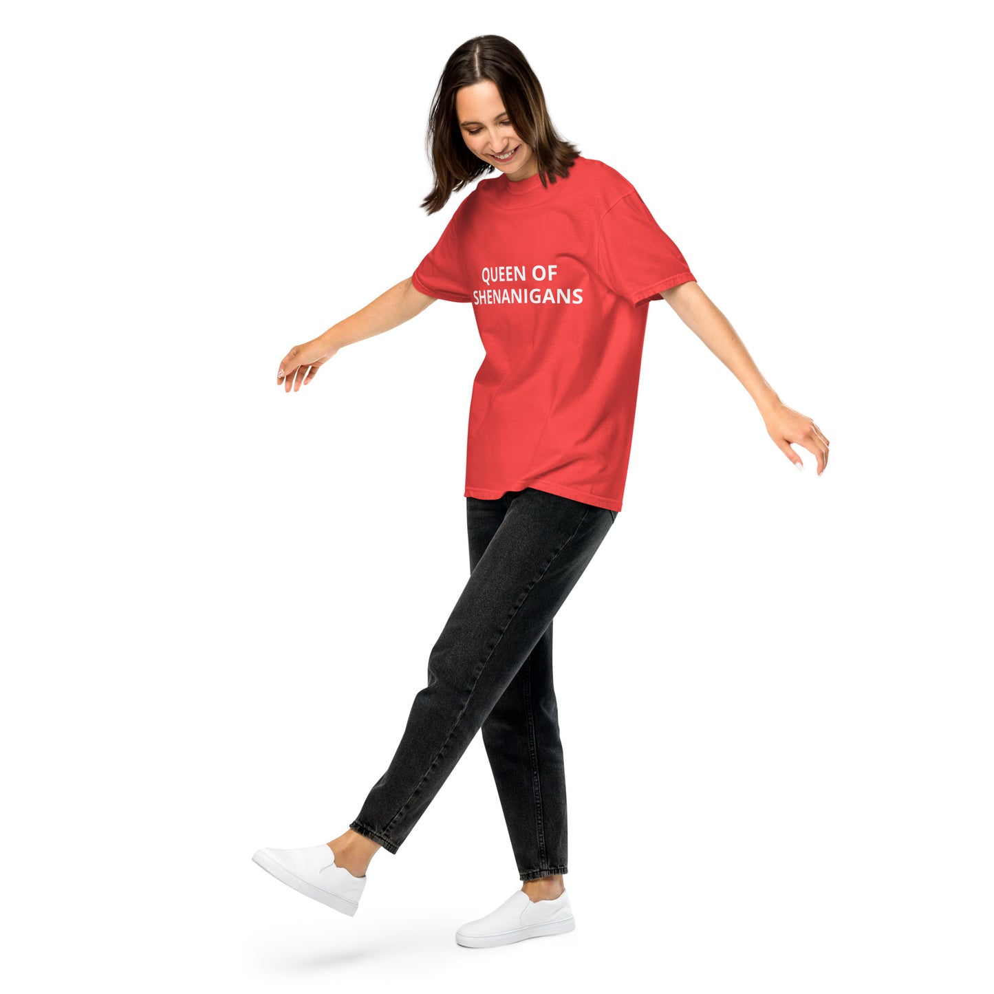 QUEEN OF SHENANIGANS Unisex garment-dyed heavyweight t-shirt