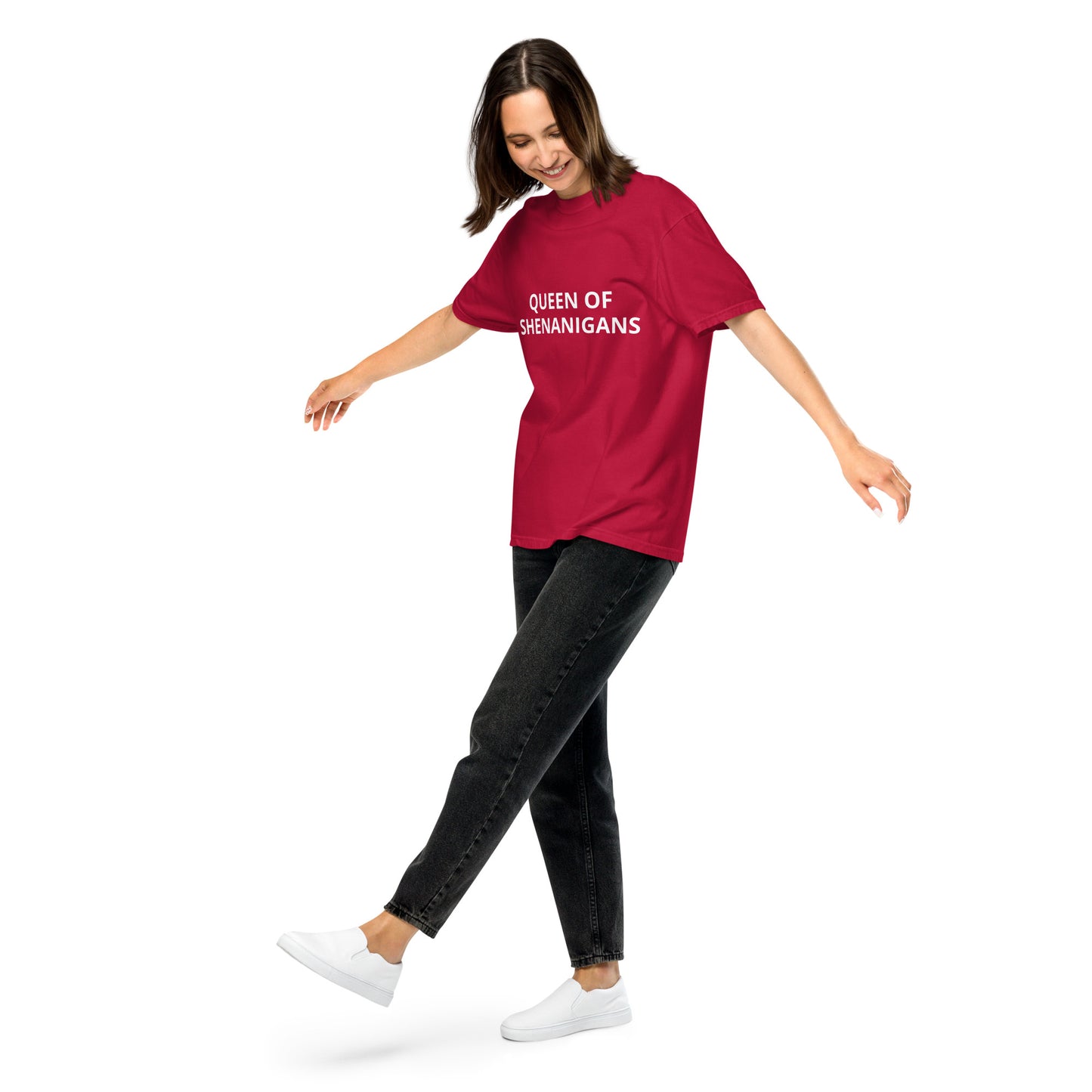 QUEEN OF SHENANIGANS Unisex garment-dyed heavyweight t-shirt