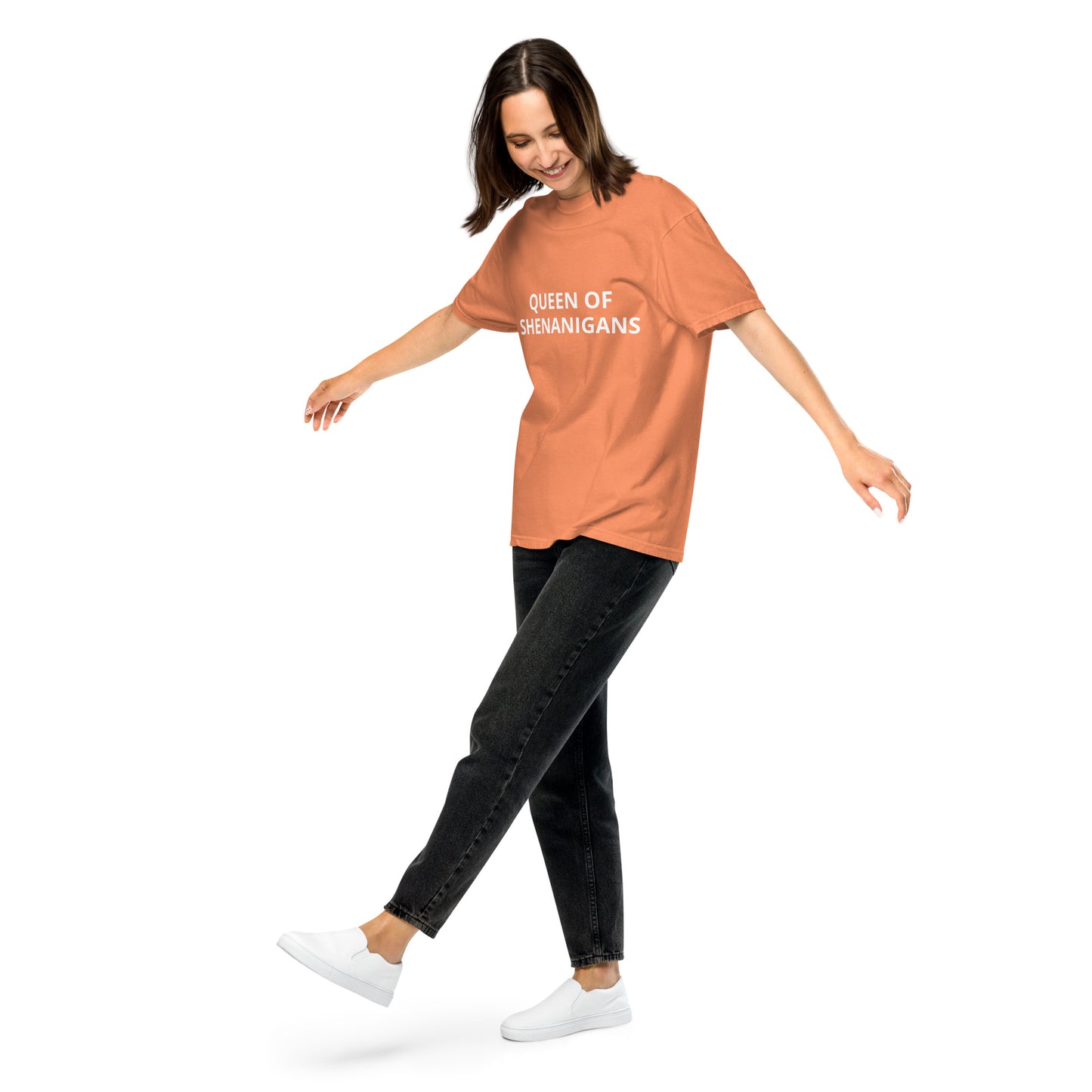 QUEEN OF SHENANIGANS Unisex garment-dyed heavyweight t-shirt