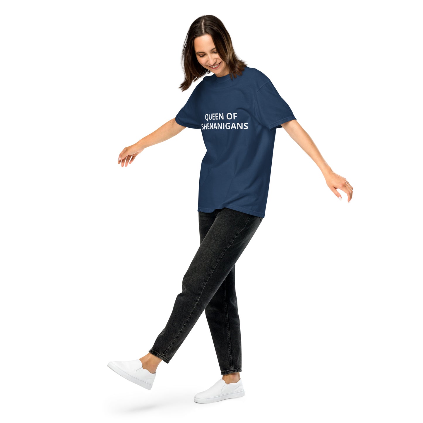 QUEEN OF SHENANIGANS Unisex garment-dyed heavyweight t-shirt