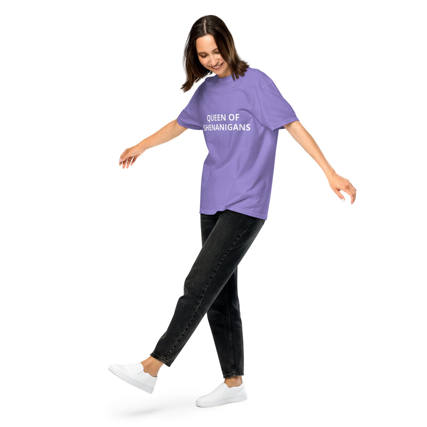 QUEEN OF SHENANIGANS Unisex garment-dyed heavyweight t-shirt