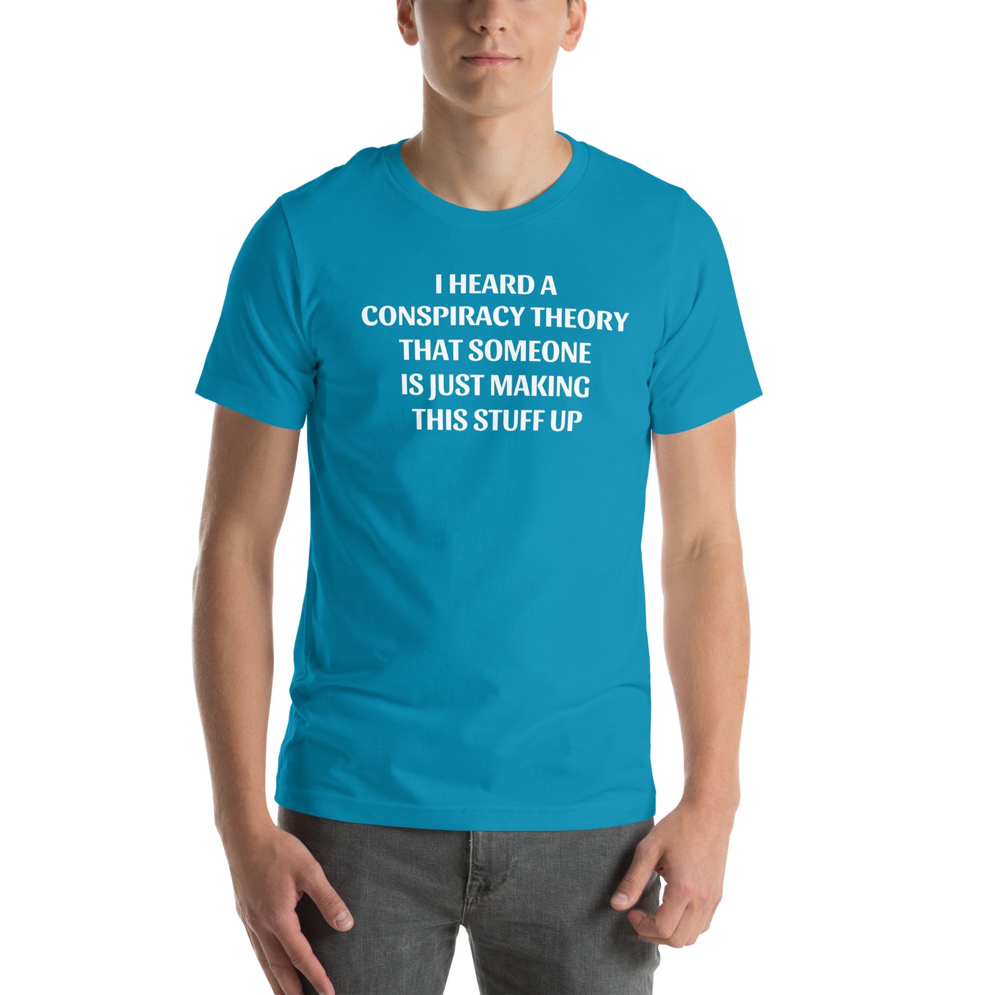 I HEARD A CONSPIRACY THEORY - Unisex t-shirt