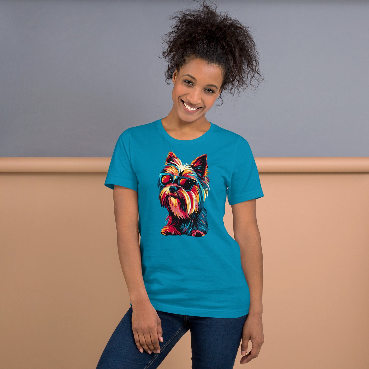 Yorkies Rule! Unisex t-shirt