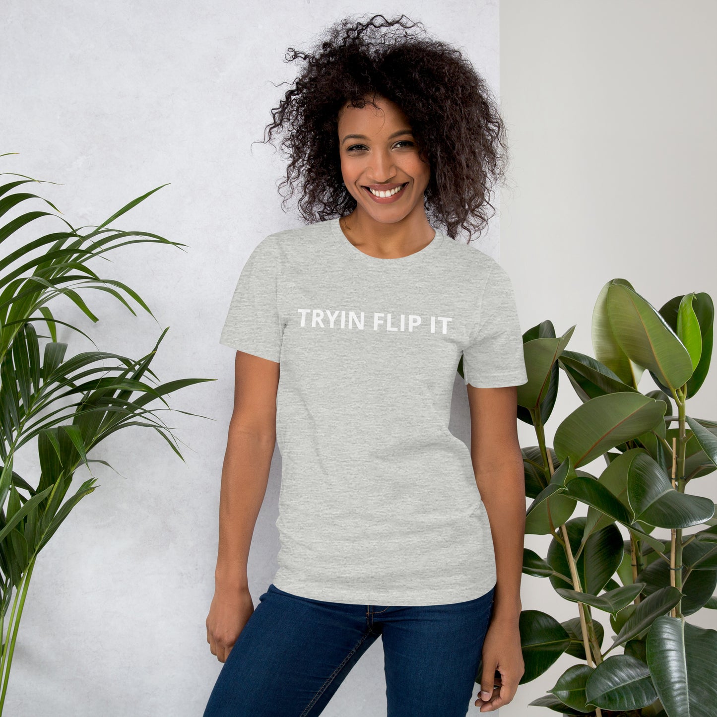 TRYIN FLIP IT Unisex t-shirt