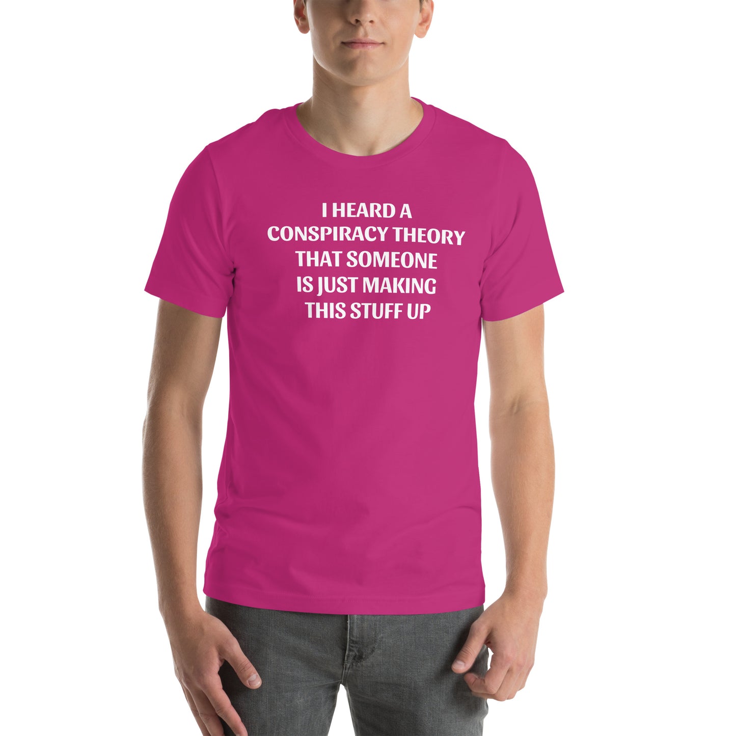 I HEARD A CONSPIRACY THEORY - Unisex t-shirt