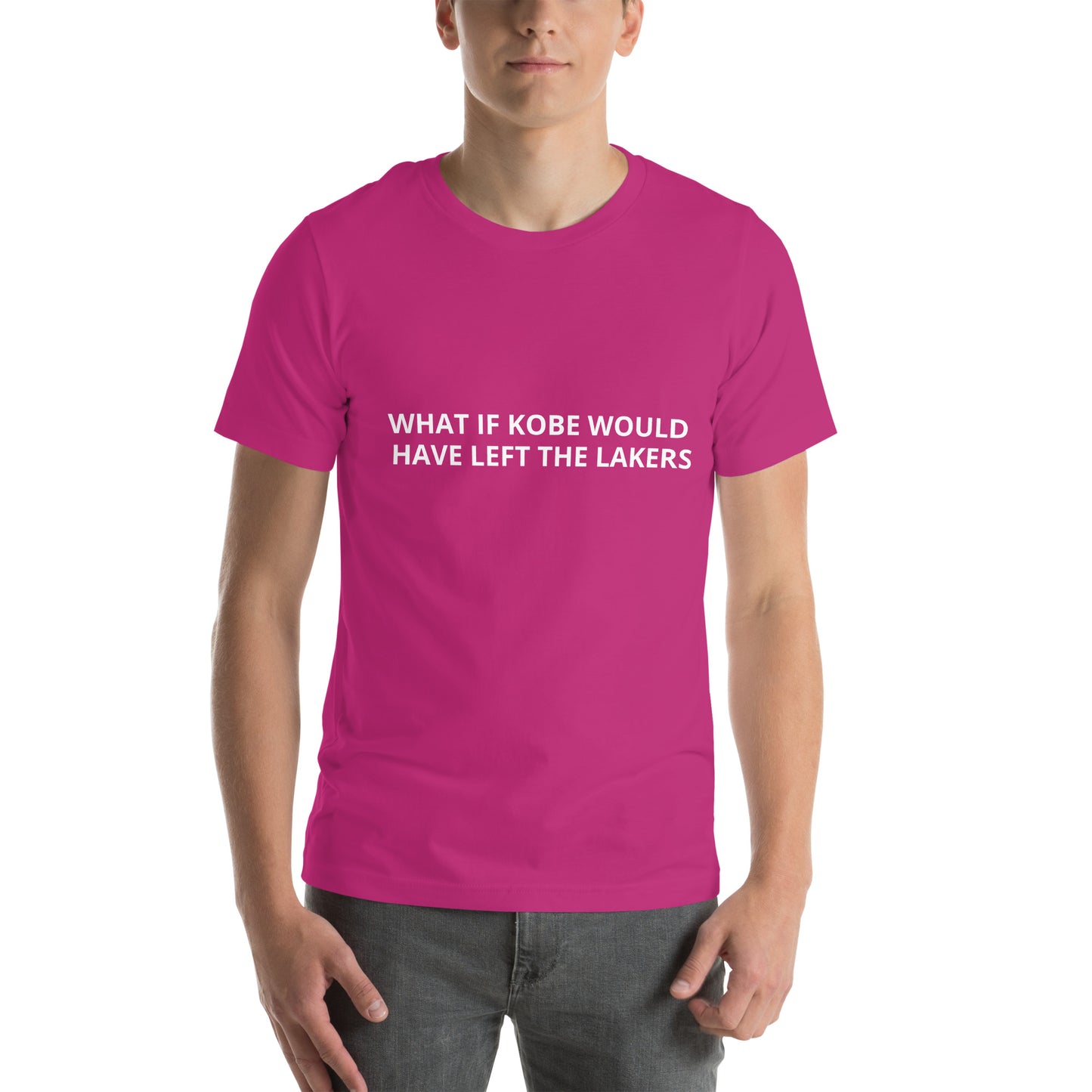 WHAT IF KOBE WOULD HAVE LEFT THE LAKERS Unisex t-shirt