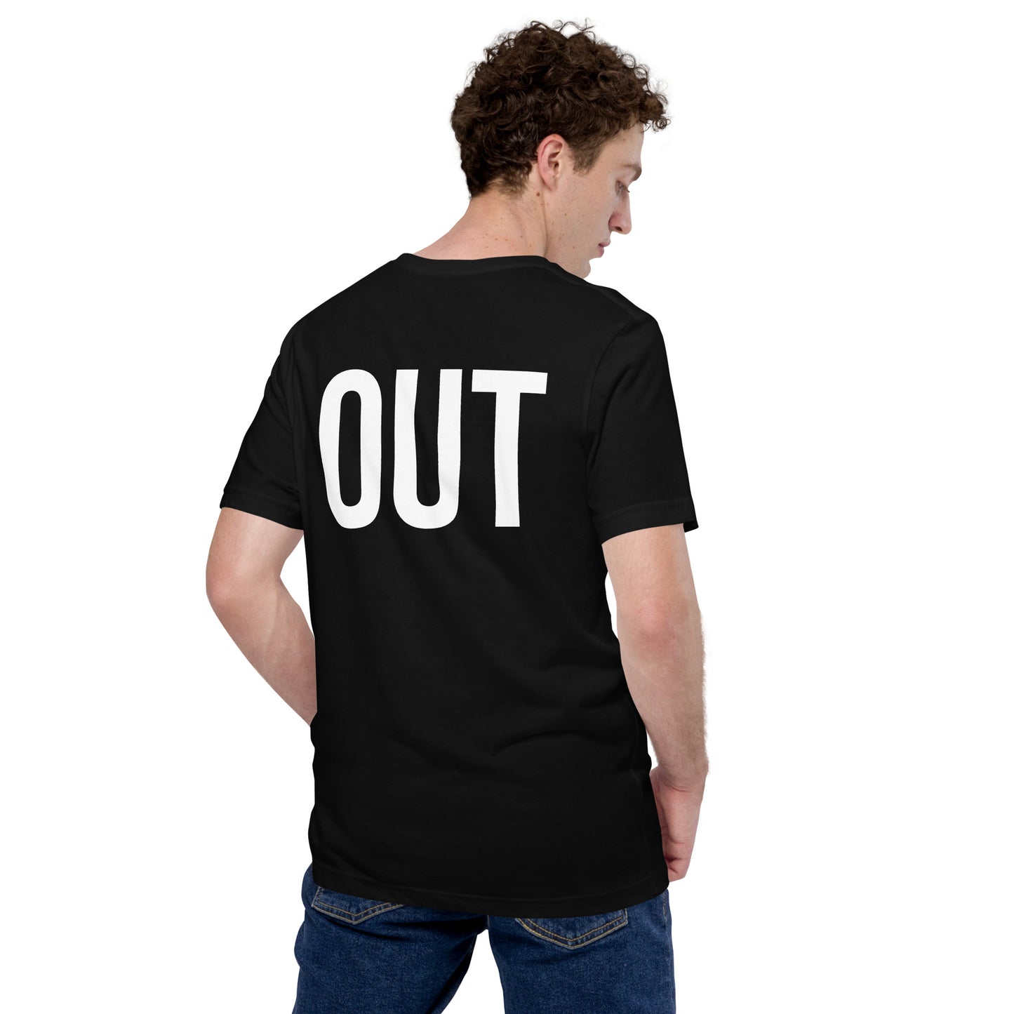 "IN" & "OUT" Unisex t-shirt