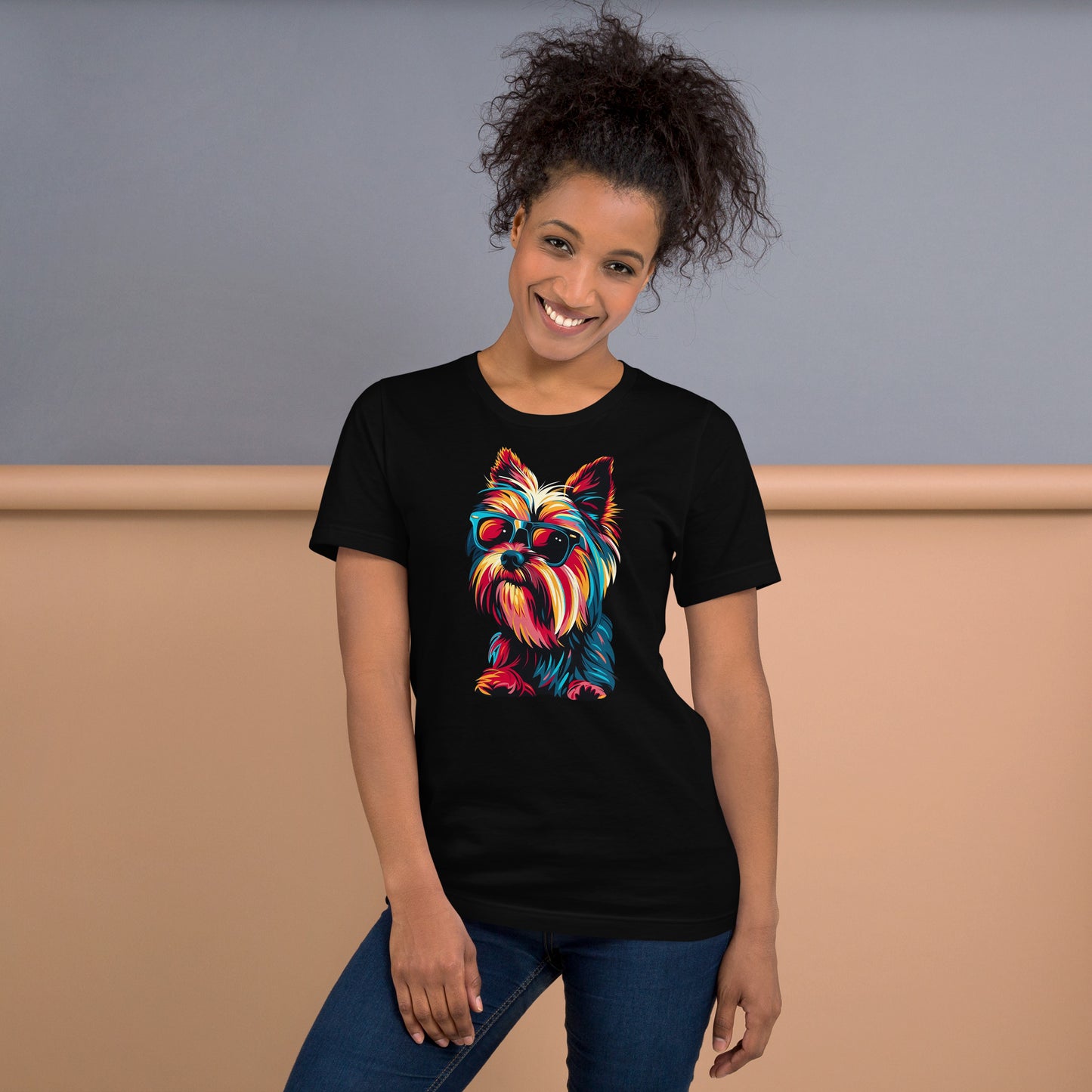 Yorkies Rule! Unisex t-shirt