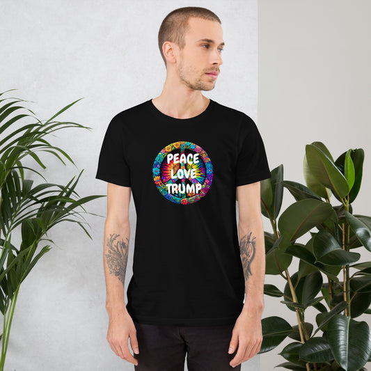 PEACE & LOVE TRUMP Unisex t-shirt