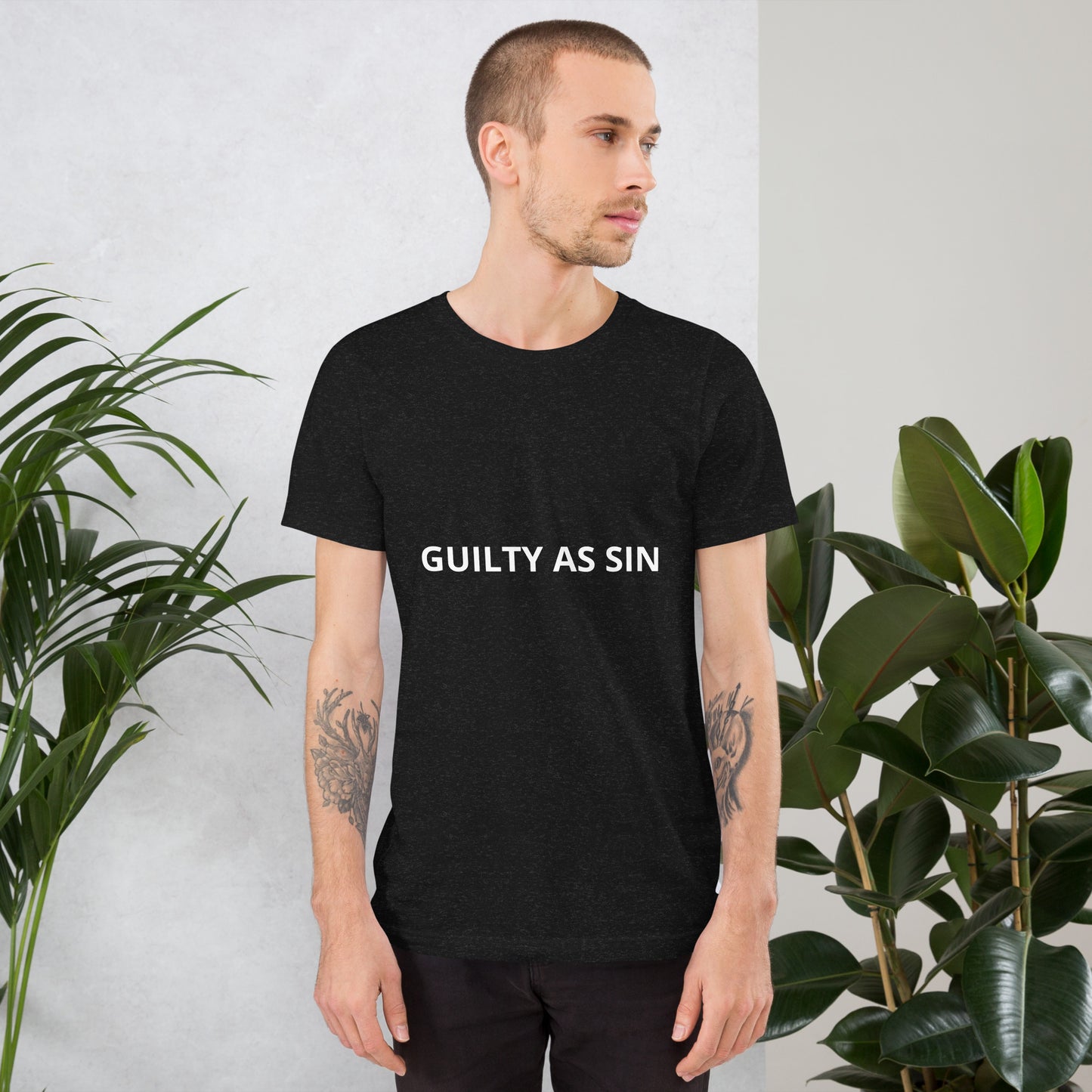GUILTY AS SIN Unisex t-shirt