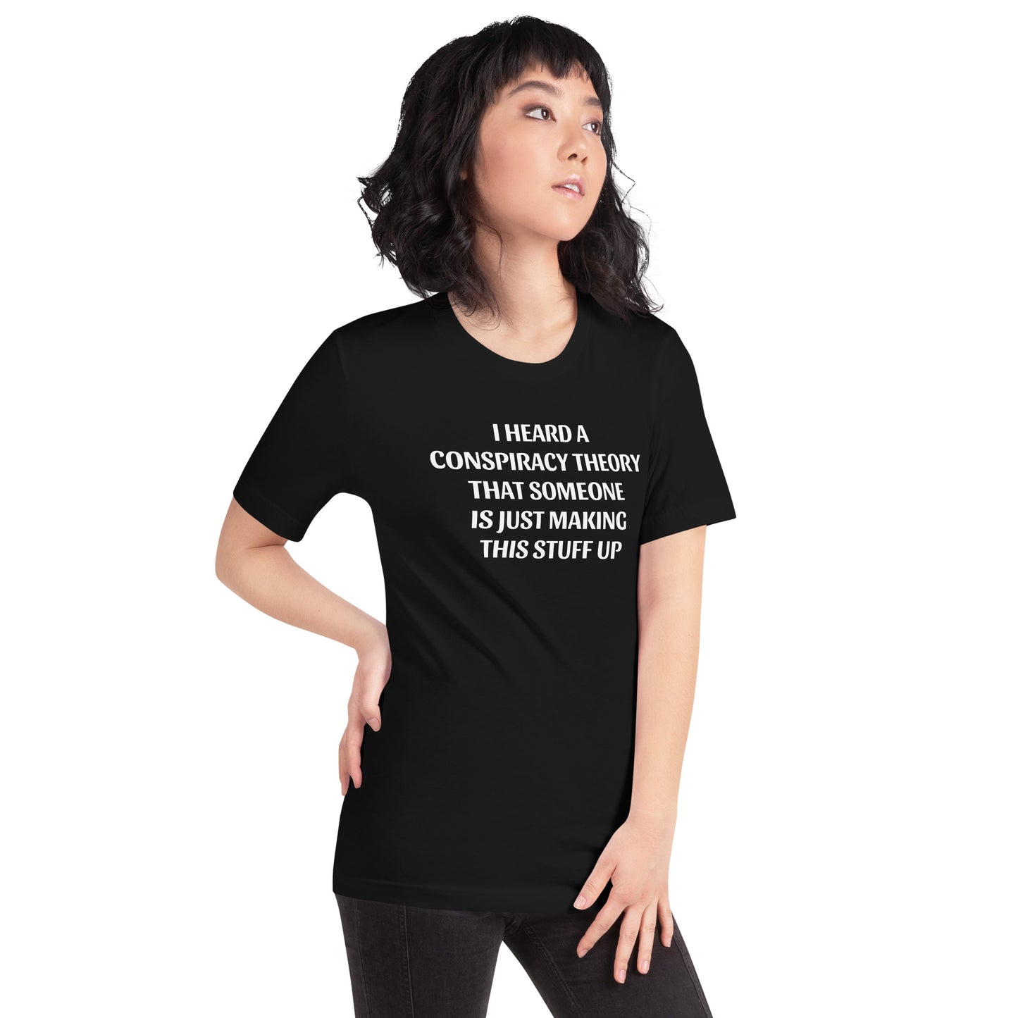 I HEARD A CONSPIRACY THEORY - Unisex t-shirt