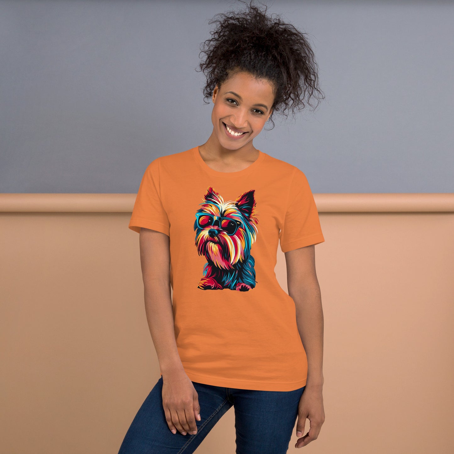 Yorkies Rule! Unisex t-shirt