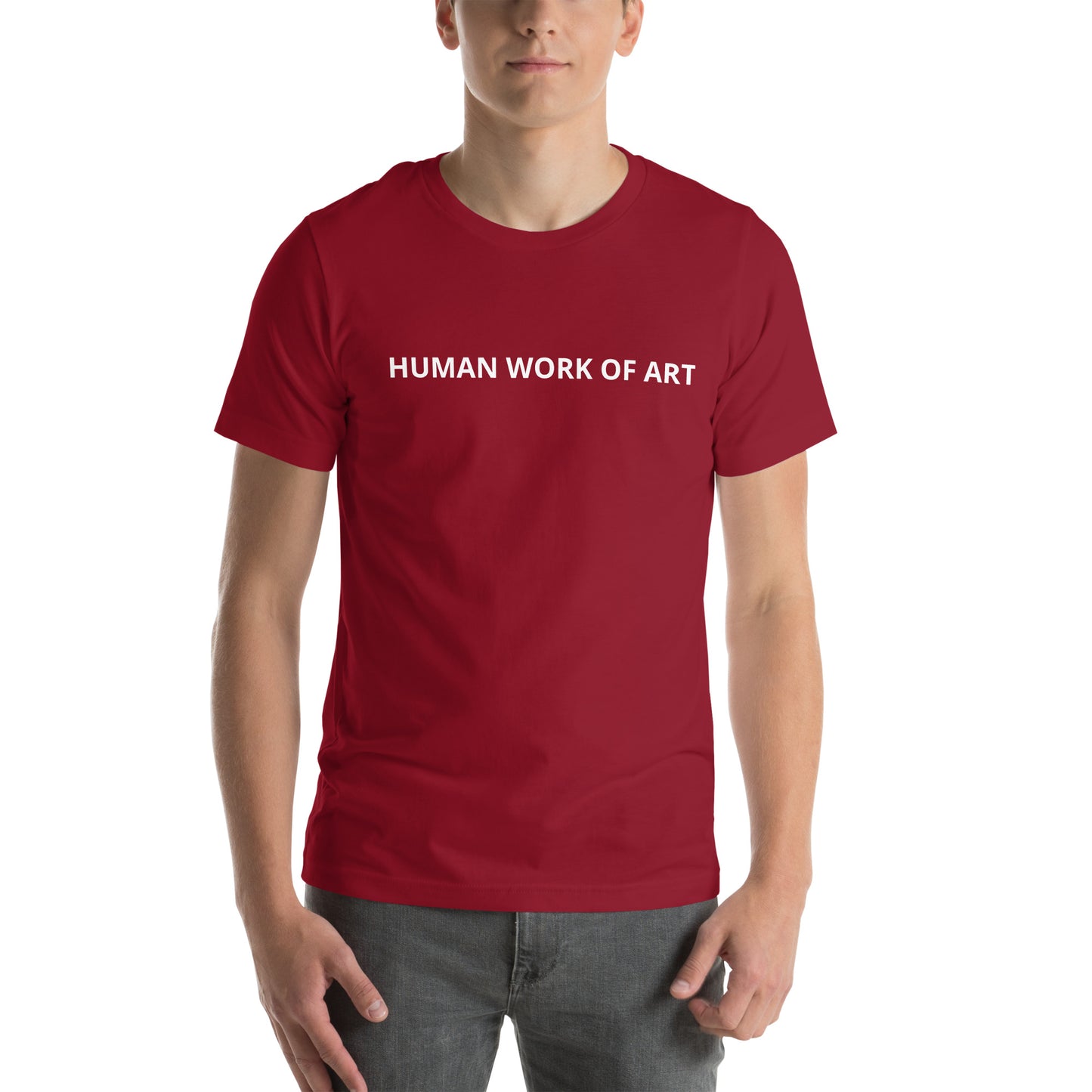 HUMAN WORK OF ART Unisex t-shirt