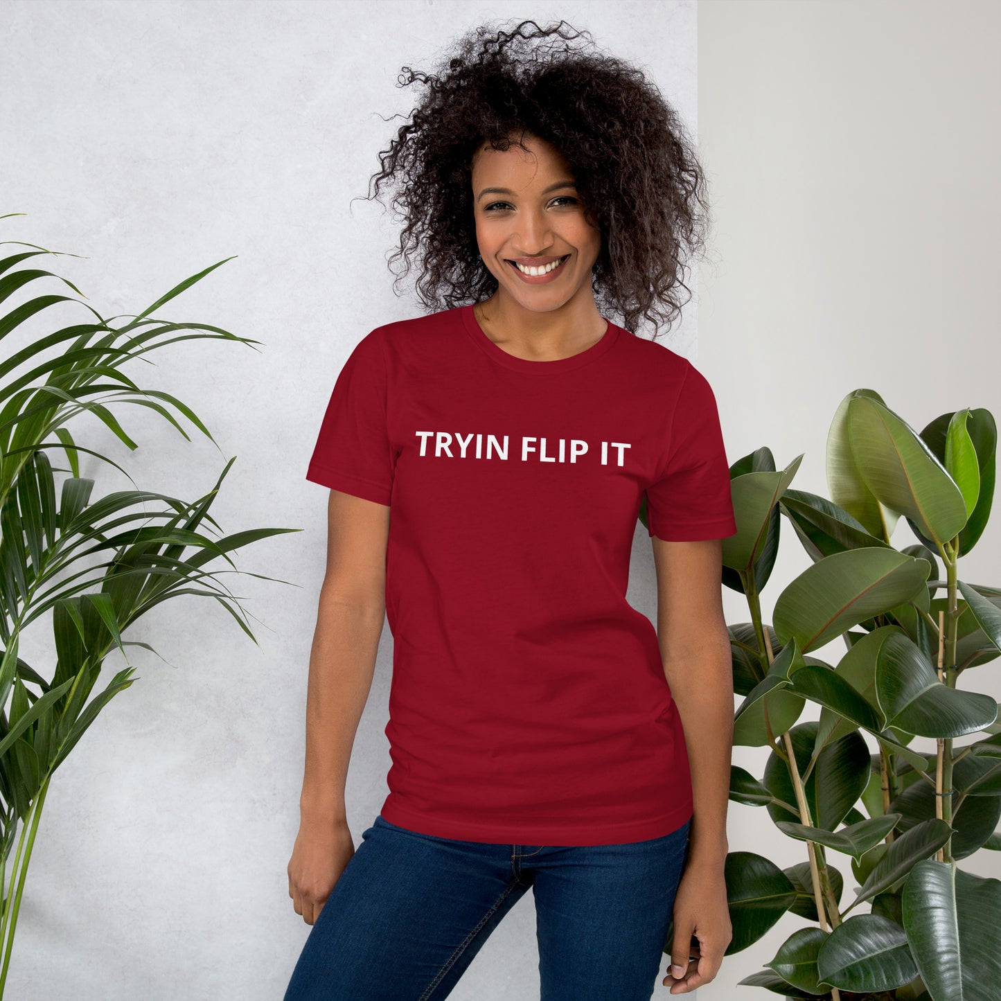 TRYIN FLIP IT Unisex t-shirt